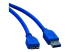 Eaton Tripp Lite Series USB 3.0 SuperSpeed Device Cable (A to Micro-B M/M), Blue, 6 ft. (1.83 m) - Left-angle