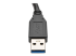 Eaton Tripp Lite Series USB 3.0 SuperSpeed Extension Cable (A M/F), Black, 6-in. (15.24 cm) - Close up
