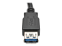 Eaton Tripp Lite Series USB 3.0 SuperSpeed Extension Cable (A M/F), Black, 6-in. (15.24 cm) - Close up